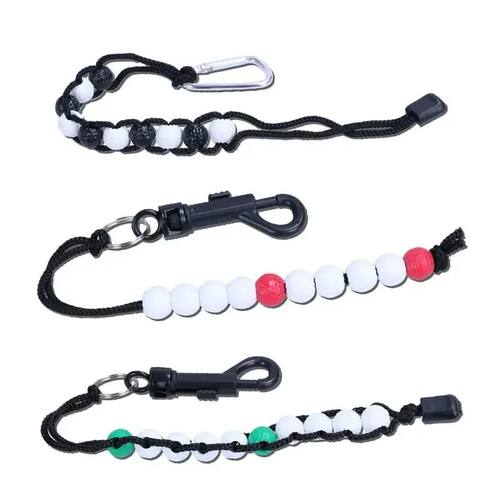 Golf Stroke Score Counter With Golf Bead Chain Stroke Bead C