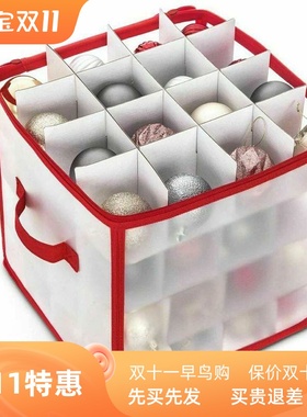 64 Baubles Storage Box With Lid Christmas Xmas ree Decoratio