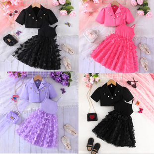 Dress For Kids 2-7 Years old Birthday Fashion Sleeveless Cut