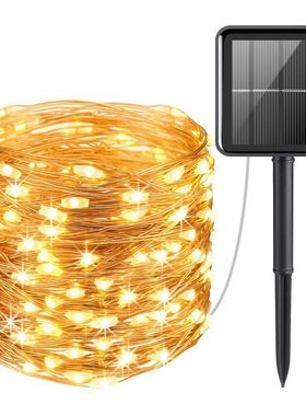 Solar Light Outdoor Waterproof 50/100/200/300 LED Lamp Strin