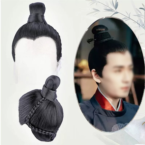 汉服古装影视剧男士头套整顶假发