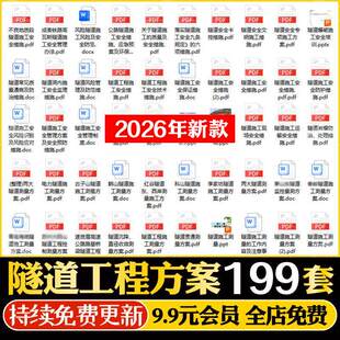 隧道工程施工方案组织设计工序步骤安全措施作业指导方法工艺流程