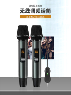 无线话筒专业会议主持演出婚庆KTV话筒麦克风U段调频家用通用套装