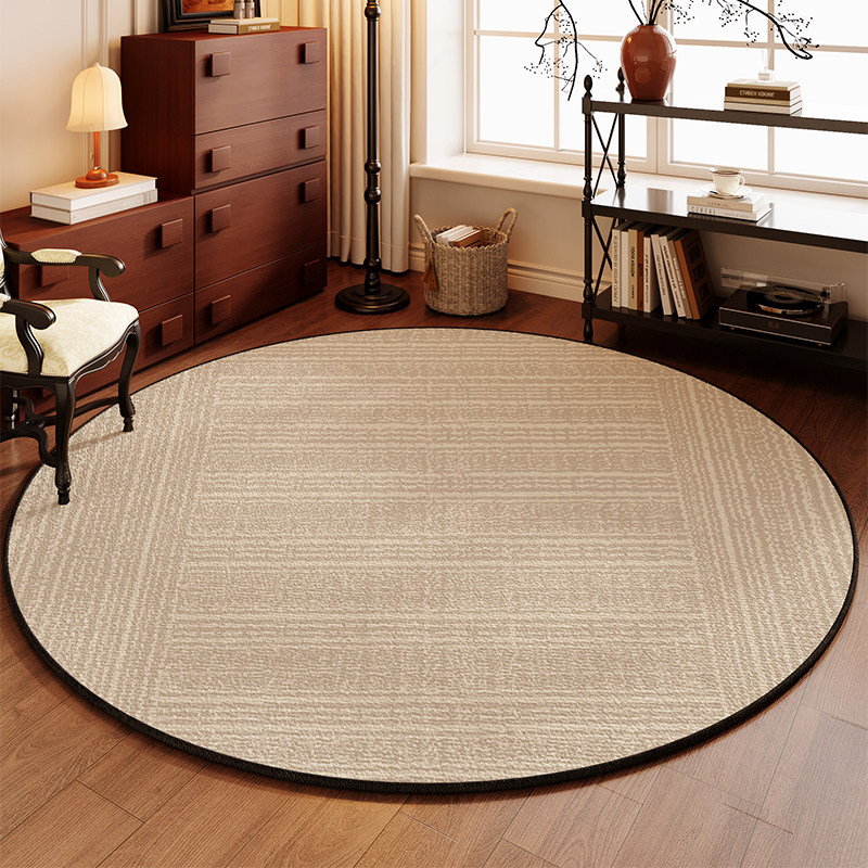 圆形地毯高级感客厅沙发茶几卧室床边毯法式电脑椅防滑易打理地垫,居家布艺,入户地垫,淘宝优惠券,粉丝福利购,淘宝优惠卷