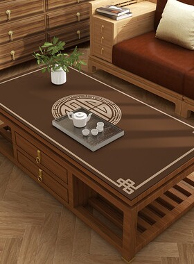 Q弹硅胶暖桌垫长方形茶几台垫新中式餐皮革桌布防水防油免洗防烫