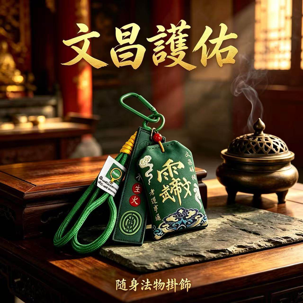 文昌讳香包挂件刺绣空福袋御守香包八卦香囊学生随身考试道家法器