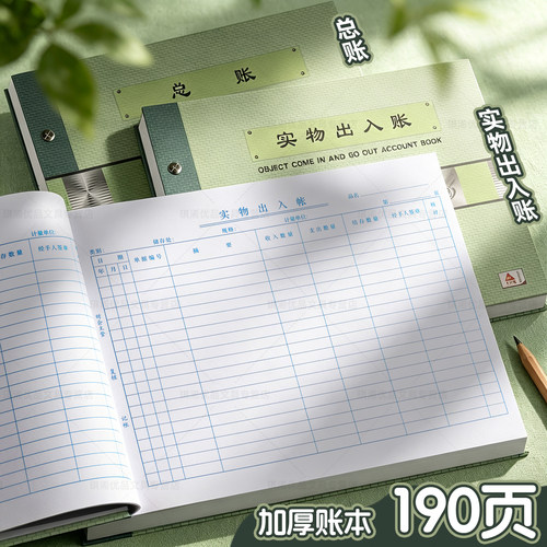 活页财务账本实物出入账190页/本