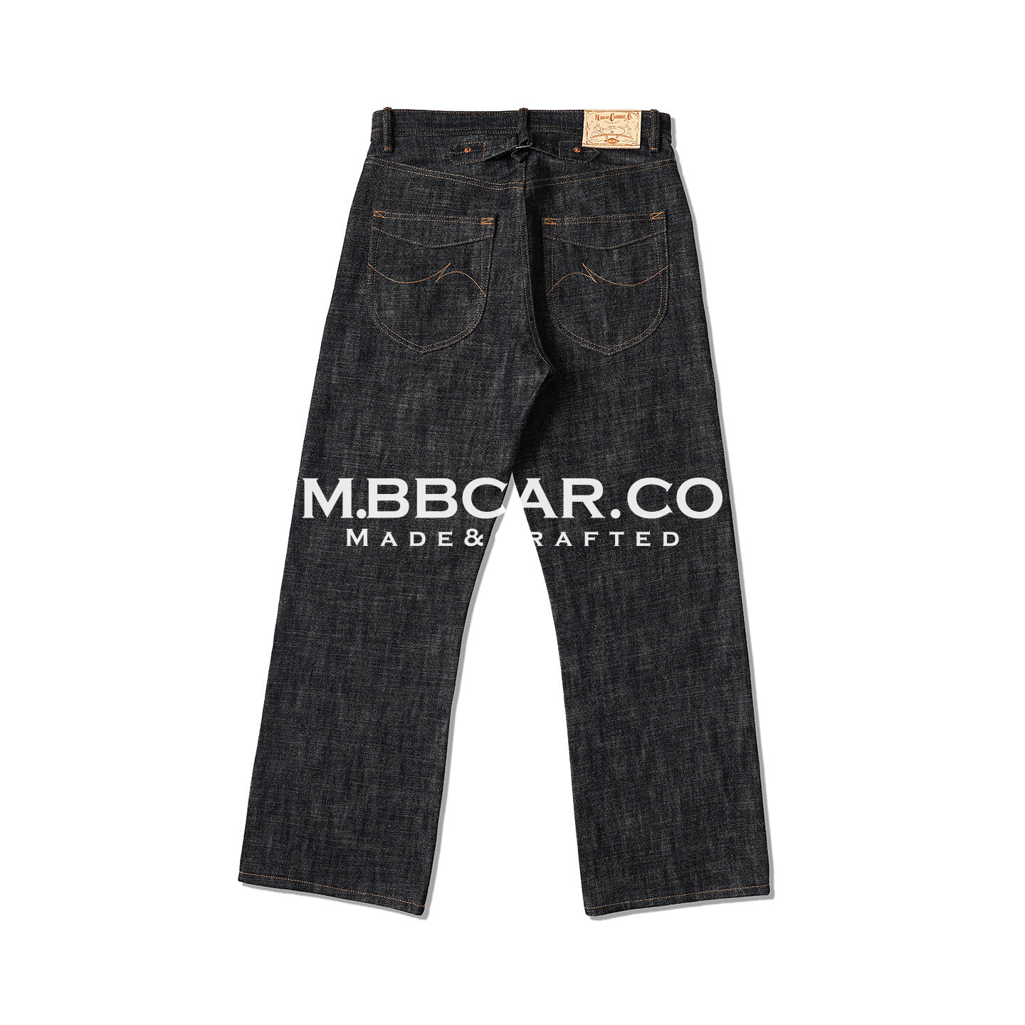 MBBCAR窄幅 16OZ横竖爆竹赛络纺纱50s美式百货公司赤耳丹宁工作裤