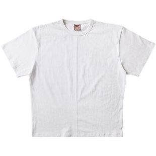 MBBCAR窄幅230G结构款中线蜡染斑驳做旧dirty fit短宽boxy短袖T恤