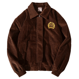 MBBCAR窄幅两色A-2飞行员夹克 复古阿美咔叽硬汉灯芯绒风衣外套男