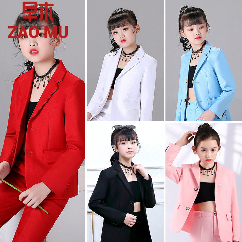 模特走秀潮服炸街儿童西装