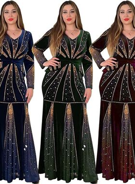 Fashion African women dress evening party long dresses连衣裙