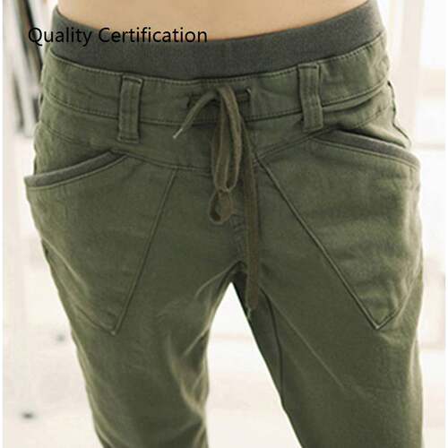 Pant Slack Casual Trousers Lacing Jeans