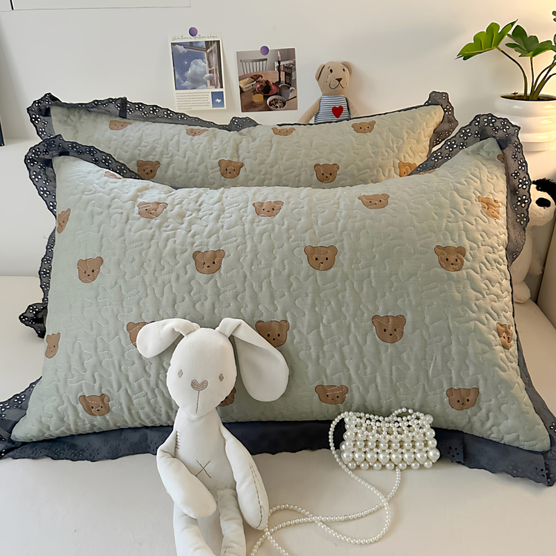 枕头套全棉纯棉儿童枕套40x60一对装48x74cm家用内胆套大号50x80