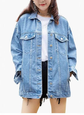 Denim Jacket Women's Fashionable Old Washed Jacket Denim Top