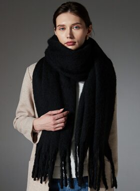 New Thickened Loop Yarn Thick Beard Thick Braid Tassel Scarf