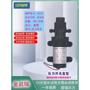 24V微型电动隔膜泵净水机自吸泵循环泵清洗机喷雾器增压小水泵