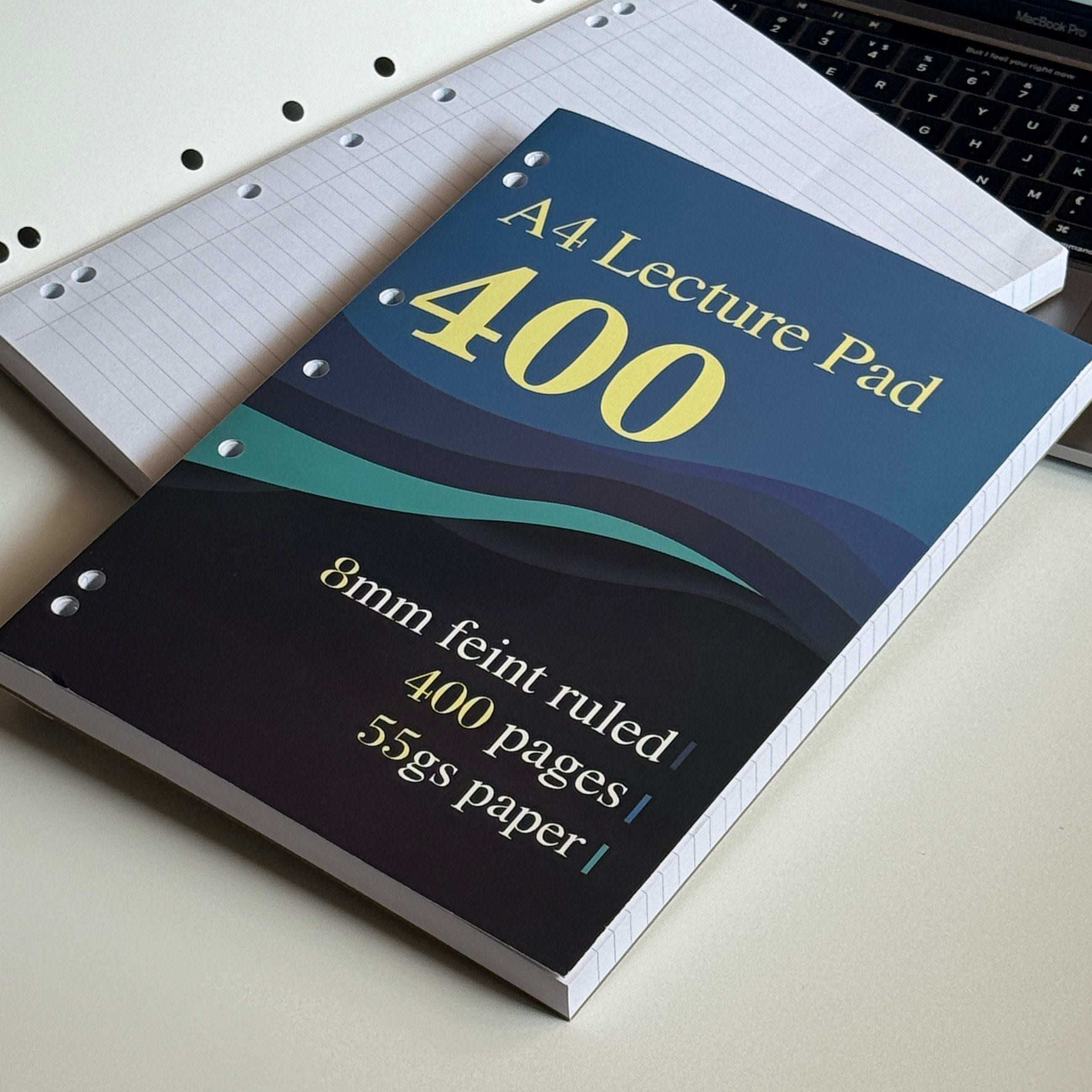 薄脆本正版A4横线薄脆本55g400页笔记本高颜值学生考研超厚分