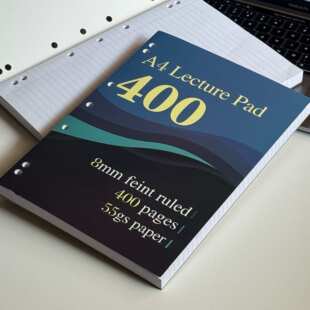 薄脆本正版A4横线薄脆本55g400页笔记本高颜值学生考研超厚分栏草稿练习本子