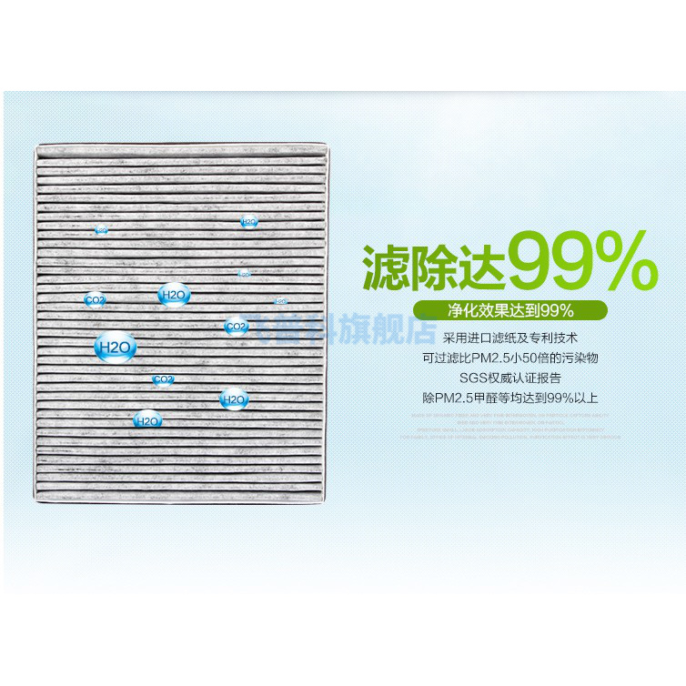 适用与飞利浦AC4006 4081 4080 ACP007空气净化器滤网4125滤芯