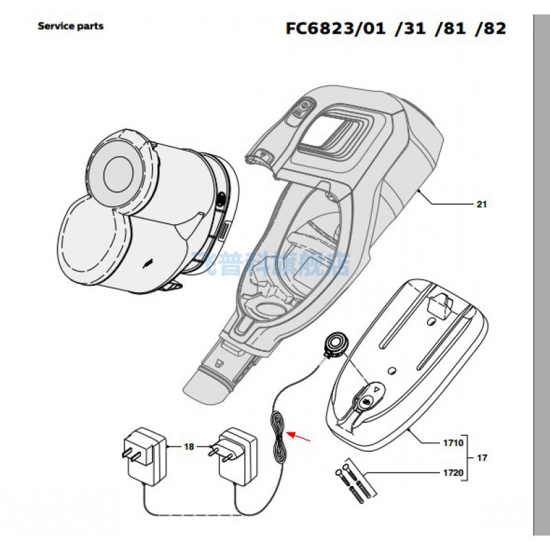 飞利浦6908电源线充电器