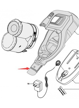 适用于拆件 飞利浦 吸尘器 FC6823 FC6822 FC6827 圈 塑料配件