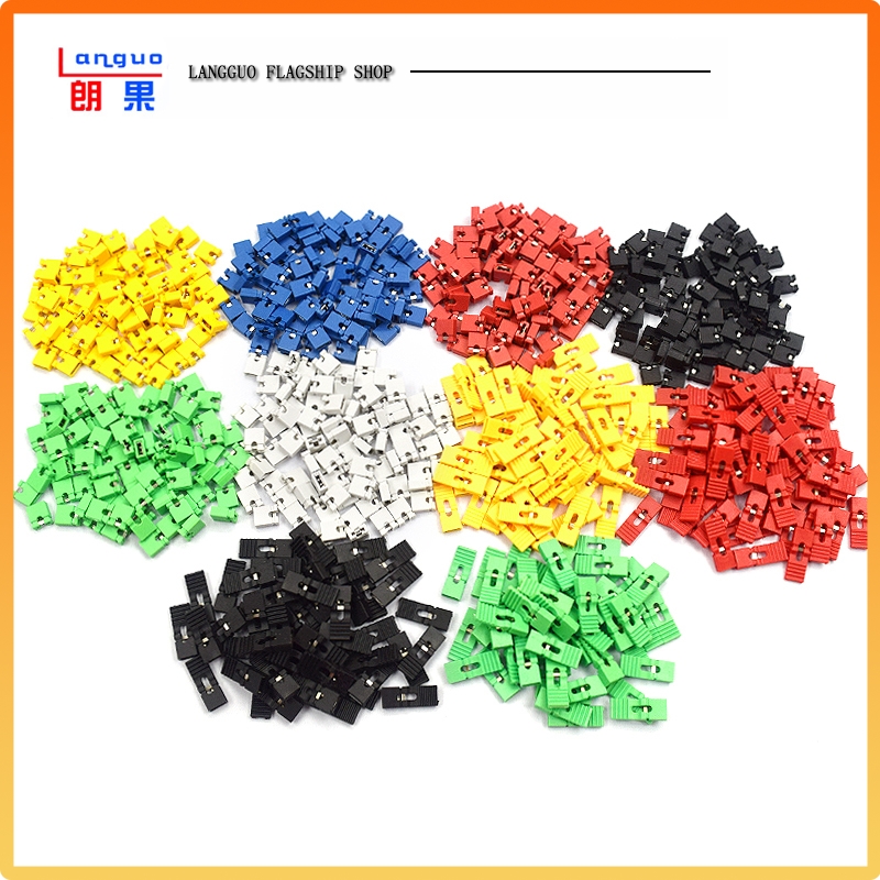 跳线帽短路帽2.54MM黑黄蓝红色