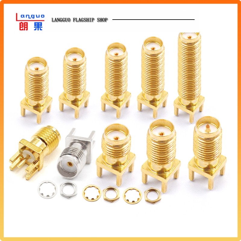 SMA-KE/KHD外螺内孔/针 加长SMA射频连接器 正脚/偏脚SMA天线座子