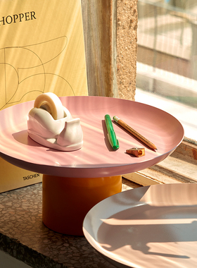 JZ几致Plato托盘北欧风餐盘磁吸餐具收纳水果盘早餐菜碟上下分离