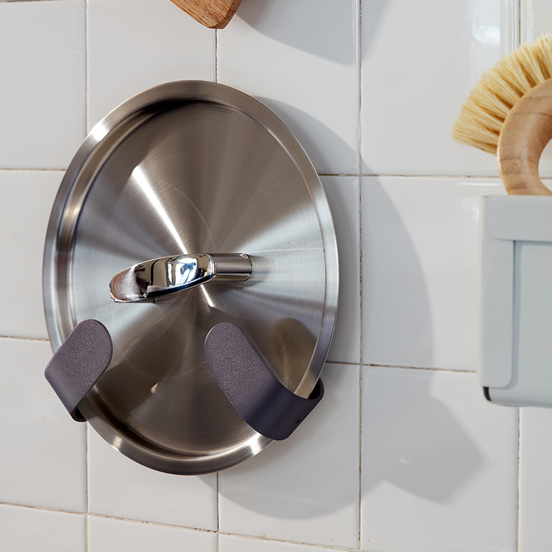 几致厨房免打孔菜板架锅盖架