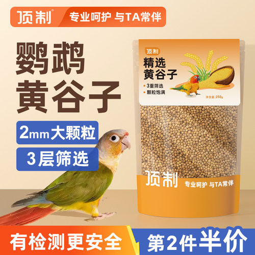 当季新货顶制黄谷子鹦鹉粮饱满