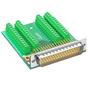 纯铜DB50免焊 3排50针接头无需焊接db50公头母头转接板接线端子柱