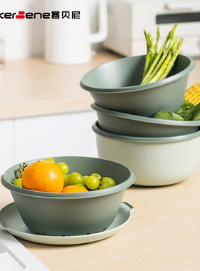 cookerbene多层沥水篮洗菜盆家用厨房火锅放菜米盆洗菜篮子水果篮