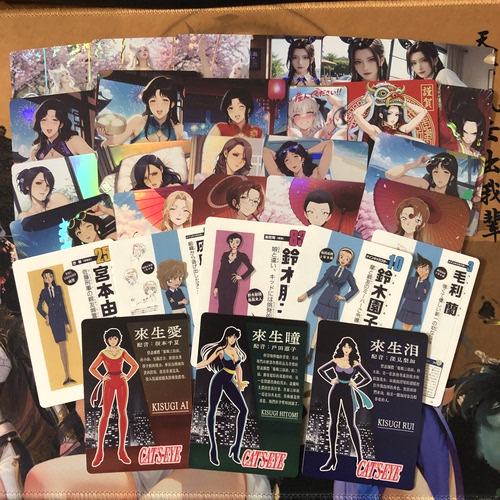 绘天阁单卡系列 整理第二十季折光彩闪磨砂收藏卡（大卡63*88mm）