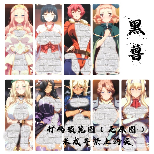 CAIMI制作6-6  日漫系列对魔忍fgo黑兽彩闪收藏卡（大卡63*88mm）