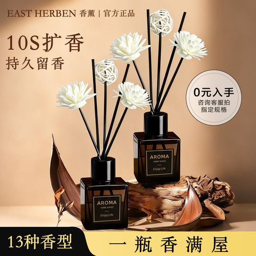 左赫EAST HERBEN香薰无火香薰精油卧室客厅香氛熏香摆件家用香水
