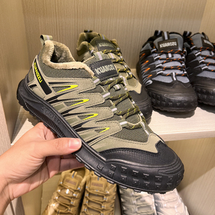 防滑耐磨徒步休闲加绒鞋 撤柜货 户外加绒加厚运动鞋 冬男士 高品质