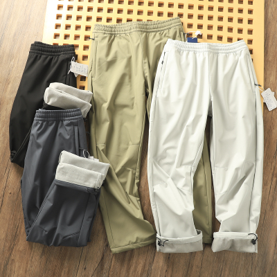 长裤直筒加绒保暖伞兵裤