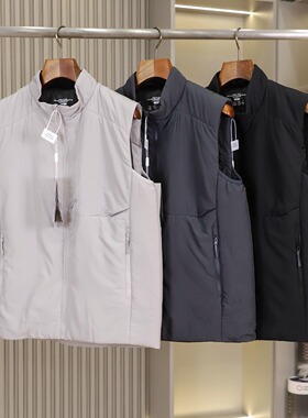 AT0M系列！线下1900+科技P棉！秋冬男士防泼水保暖立领棉马甲坎肩