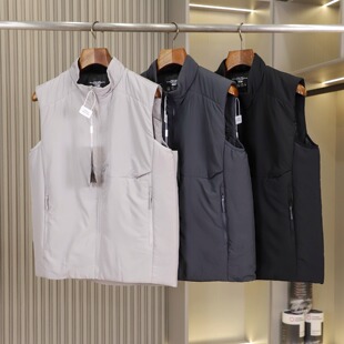 AT0M系列！线下1900+科技P棉！秋冬男士防泼水保暖立领棉马甲坎肩