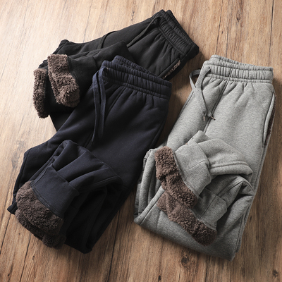 长裤宽松潮加绒加厚休闲裤