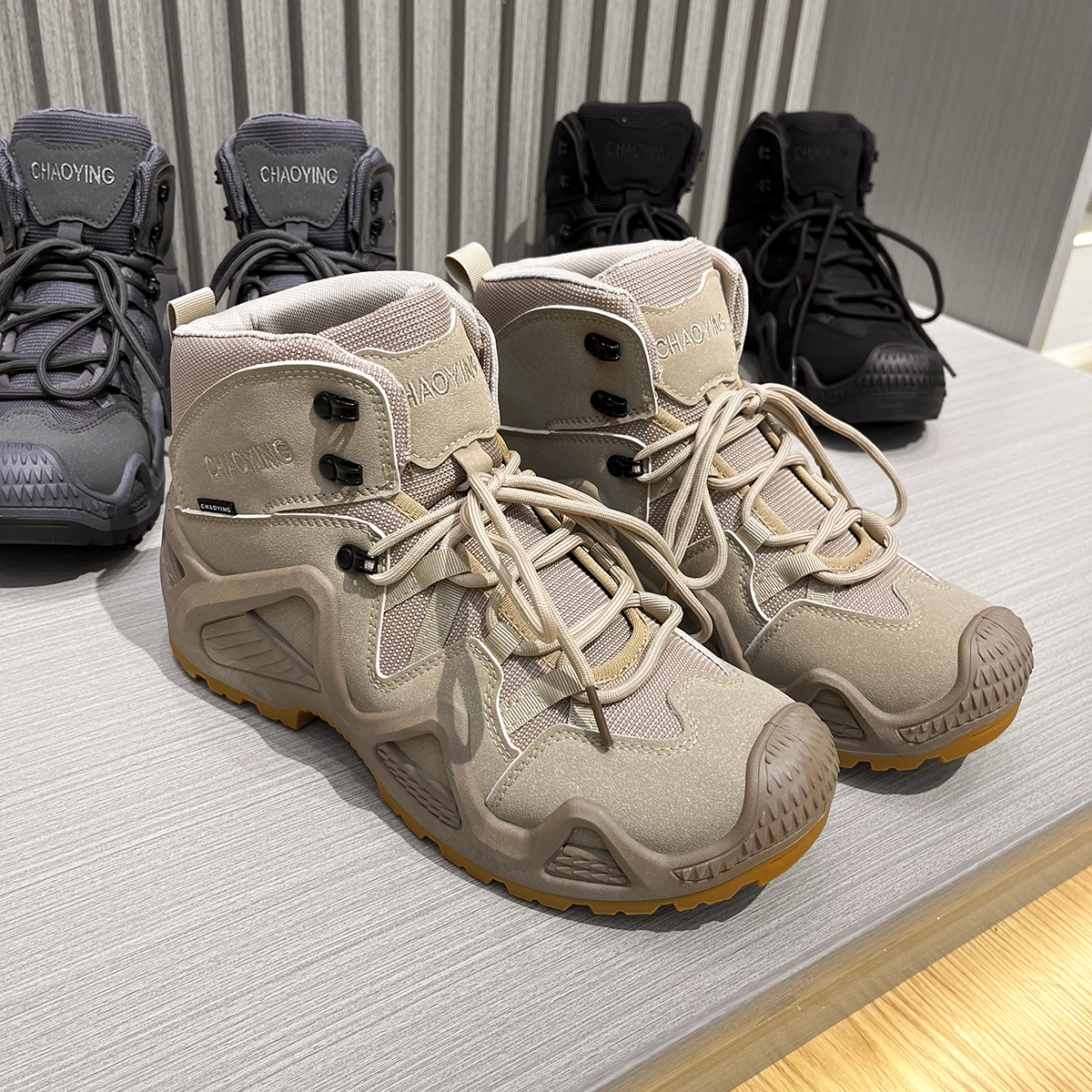 秋冬户外风防滑透气徒步鞋