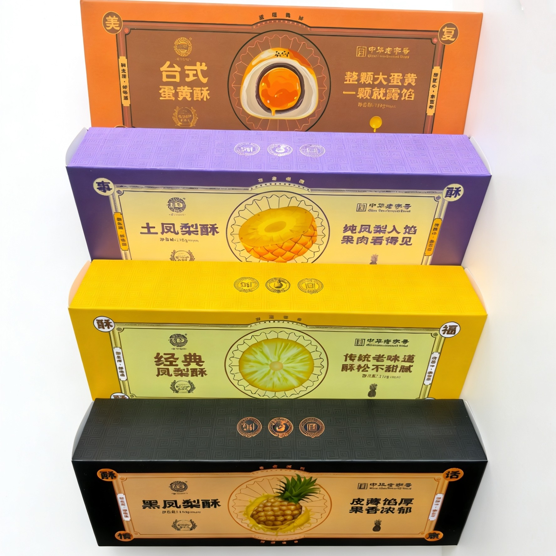 黄则和黑凤梨酥厦门特产老式传统糕点精致包装休闲食品伴手礼盒装