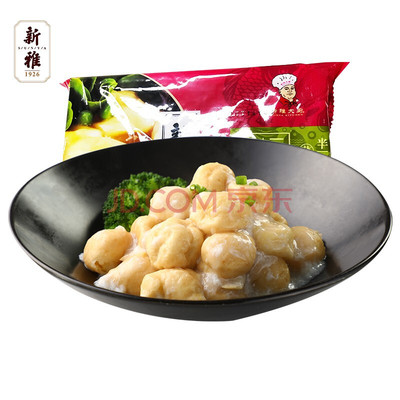 上海新雅大厨新雅三鲜鱼面筋225g速冻速食方便半成品菜冷冻中华老