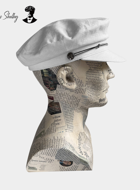 正品授权thomas shelby汤米谢尔比剃刀党英伦亚麻白海军帽水手帽