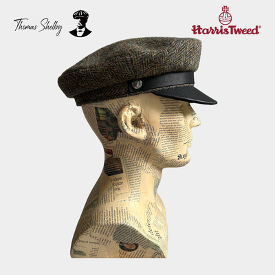 哈里斯HarrisTweed海军帽鸭舌帽
