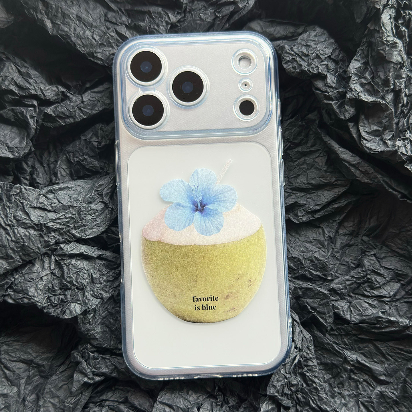 ins小清新椰子图案手机壳适用于iPhone17promax苹果16pro全包15pro小众14pro女防摔13pro保护套安卓可定制