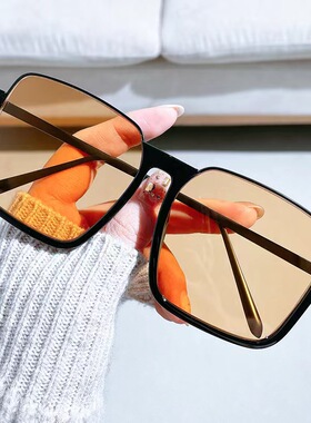 墨镜2024新款潮女韩版防紫外线茶