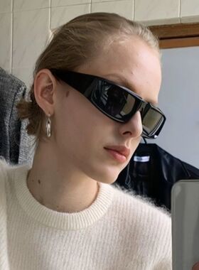 赛博未来感银色Y2K男女同款骑行