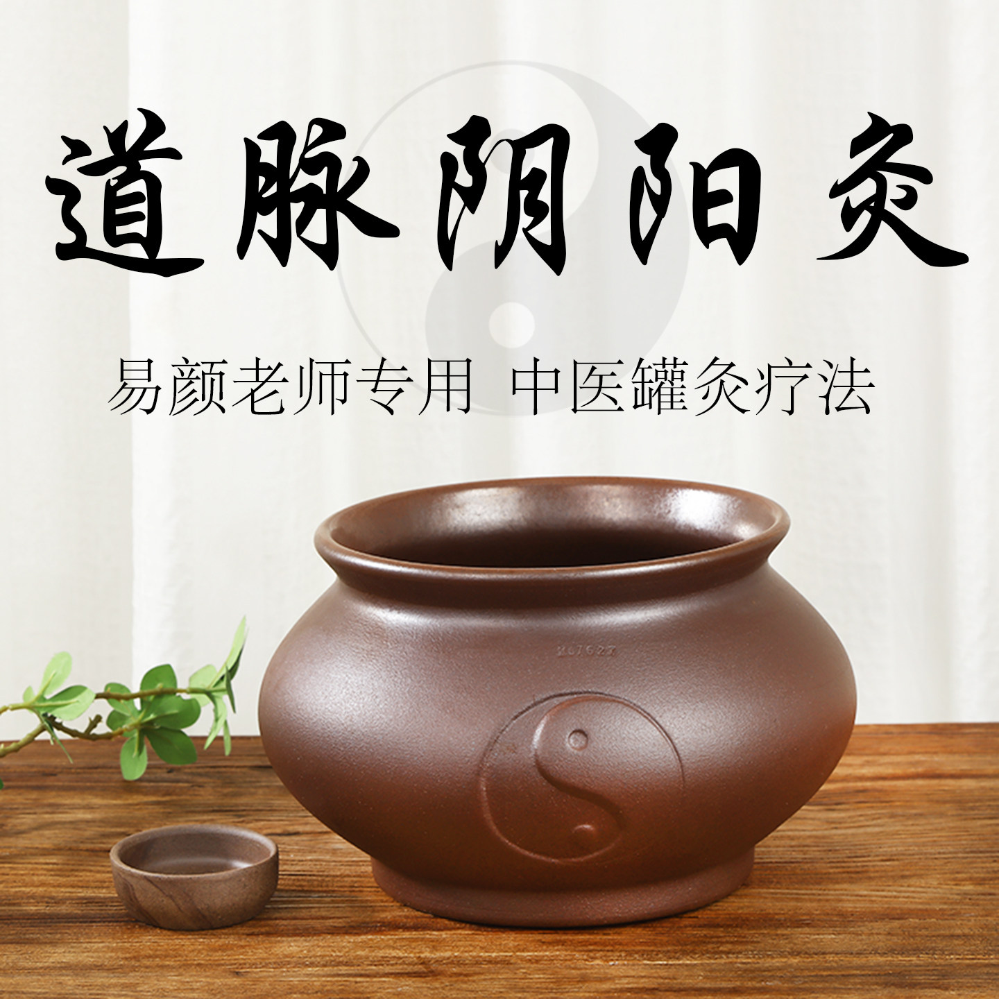 易颜道脉阴阳灸砭石艾灸罐肚脐灸罐扶阳罐灸温阳罐大罐紫砂艾灸馆